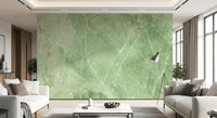 Sage Green Veined Marble Stone Wall Mural