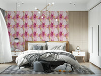 Contemporary Blush and Rose Paint Layers Wallpaper⁠