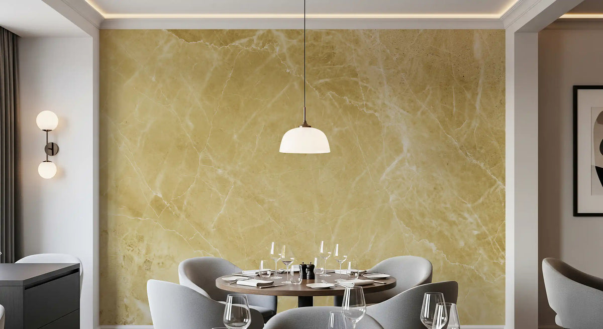Golden Sand Marble Vein Wall Mural