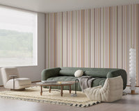 Modern Linear Rhythm in Neutral Tones Wallpaper⁠