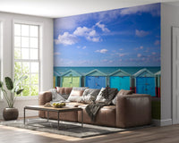 Summer Shoreline Architecture Wall Mural