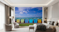 Summer Shoreline Architecture Wall Mural