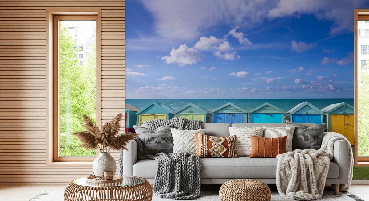 Summer Shoreline Architecture Wall Mural
