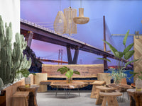 Forth Bridge Dusk Architecture Wall Mural