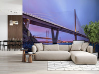 Forth Bridge Dusk Architecture Wall Mural