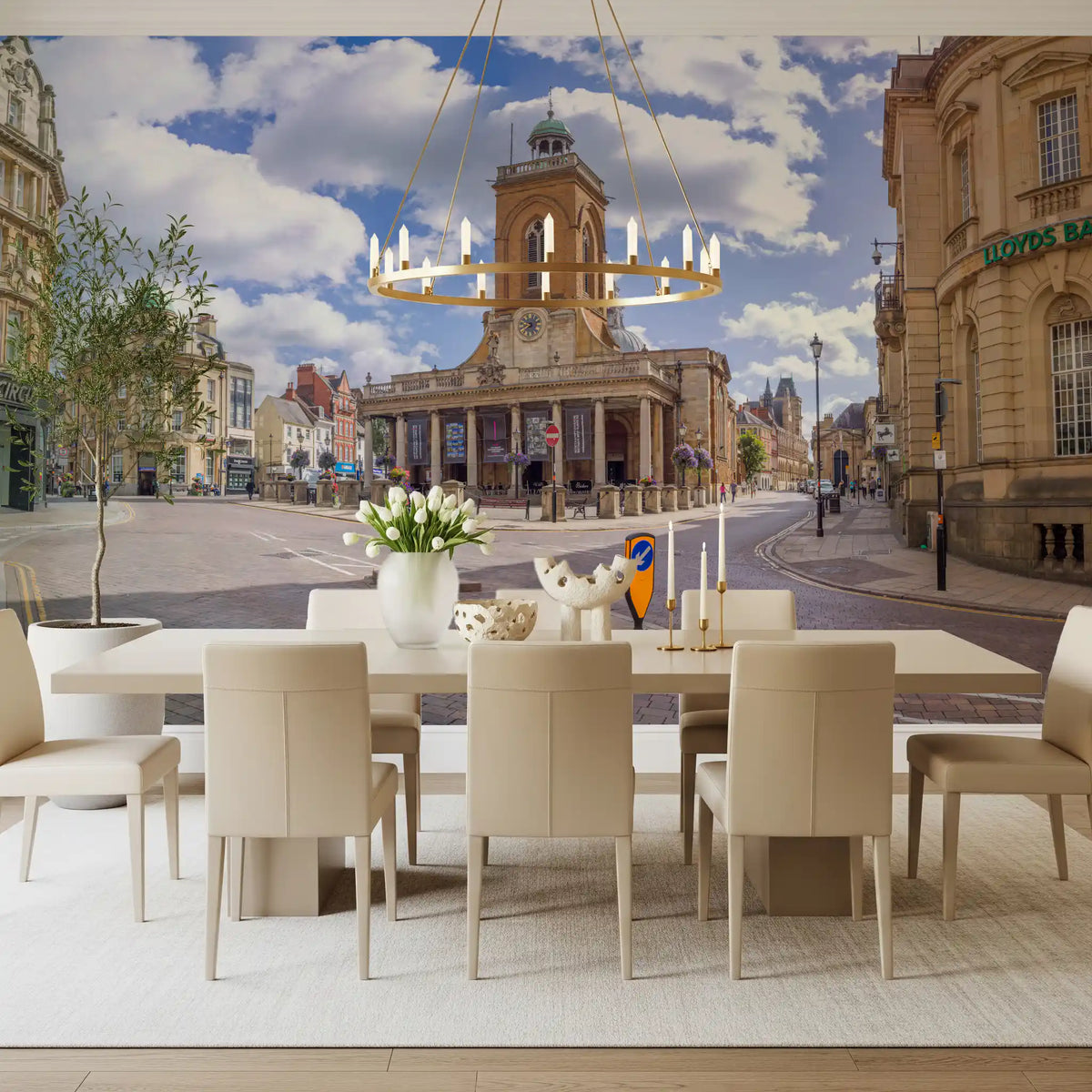 Classic English Townscape Wall Mural