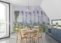 Minimalist Garden Herb Texture Wall Mural