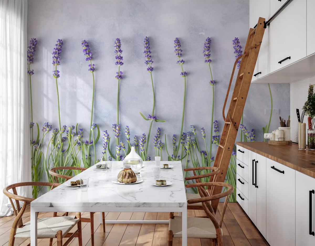 Minimalist Garden Herb Texture Wall Mural
