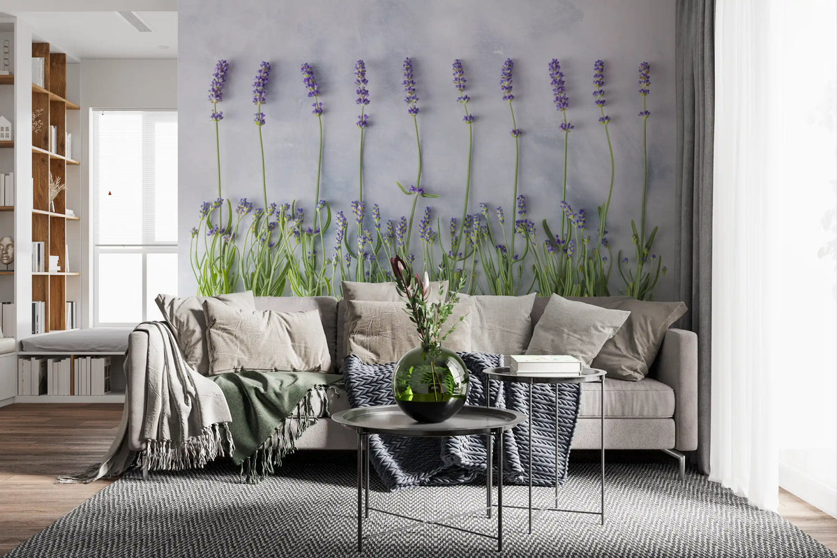 Minimalist Garden Herb Texture Wall Mural