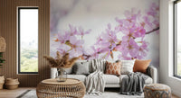 Minimalist Spring Petal Study Wall Mural