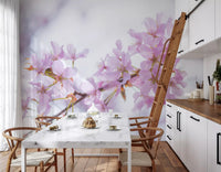 Minimalist Spring Petal Study Wall Mural
