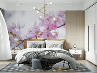 Minimalist Spring Petal Study Wall Mural