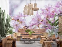 Minimalist Spring Petal Study Wall Mural