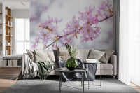 Minimalist Spring Petal Study Wall Mural