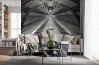 Geometric Transit Perspective Wall Mural