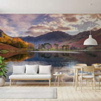 Serene Highland Reflections Wall Mural