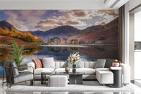 Serene Highland Reflections Wall Mural