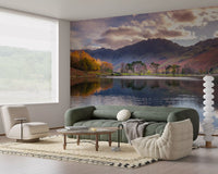 Serene Highland Reflections Wall Mural