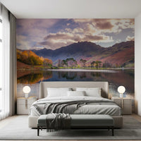 Serene Highland Reflections Wall Mural