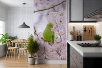 Avian Floral Sanctuary Wall Mural