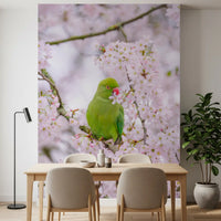Avian Floral Sanctuary Wall Mural