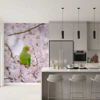 Avian Floral Sanctuary Wall Mural