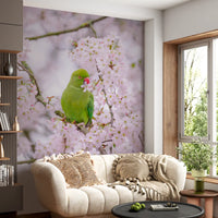 Avian Floral Sanctuary Wall Mural