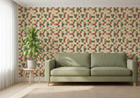 Abstract Block Mosaic Wallpaper⁠