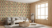 Abstract Block Mosaic Wallpaper⁠