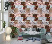 Country Christmas Patch Wallpaper⁠