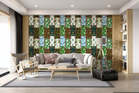Pine Forest Mosaic Wallpaper⁠