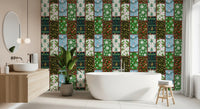 Pine Forest Mosaic Wallpaper⁠