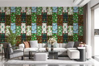 Pine Forest Mosaic Wallpaper⁠