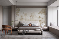 Sepia Forest Wallpaper for bedroom