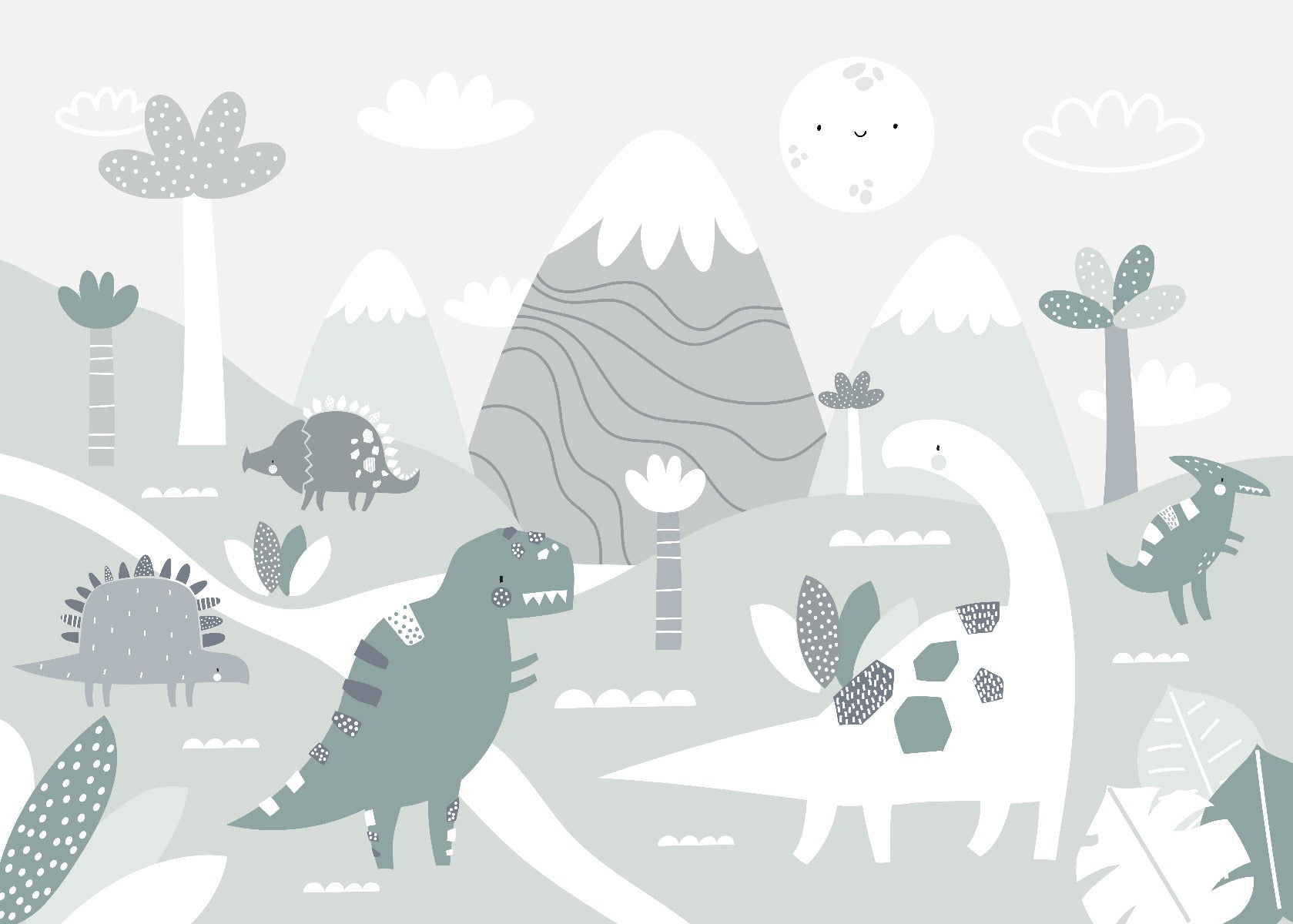 Dinosaur World Kids Wallpaper Murals