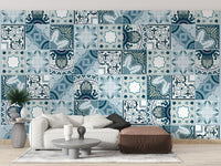 Marine Mosaic Wallpaper Murals - Giffywalls