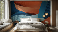 Striking strips wallpaper mural for walls