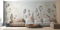 Autumn Flowers Wallpaper Mural For Wall - Giffywalls