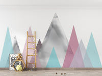 Dreamy Kids Pastel Mountain Wall Mural
