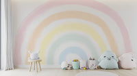 Pastel Rainbow Wall Mural makes a magical kids room retreat