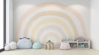 Add warmth and joy to kids rooms with a Sunrise Arc Wall Mural