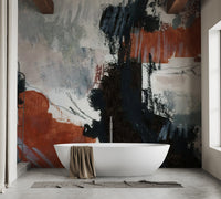 Brushstroke Art Mural Wallpaper