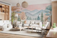 Whimsical Woodland Forest Path Wall Mural