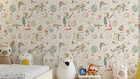 Explorer mural for adventurous kids rooms