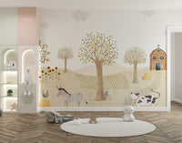 Bucolic Bliss Wallpaper Mural - Giffywalls