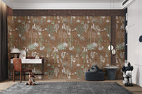 Desert-themed Saguaro Serenade wallpaper for chic interiors.