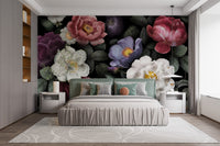Flower Dark Background Wallpaper Murals - Giffywalls