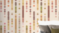 Cozy geometric wallpaper with modern shapes for stylish walls.
