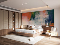 Abstract Brushstroke Wallpaper Mural - Giffywalls