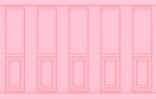 Soft Pink Wood Panel Wallpaper Mural
